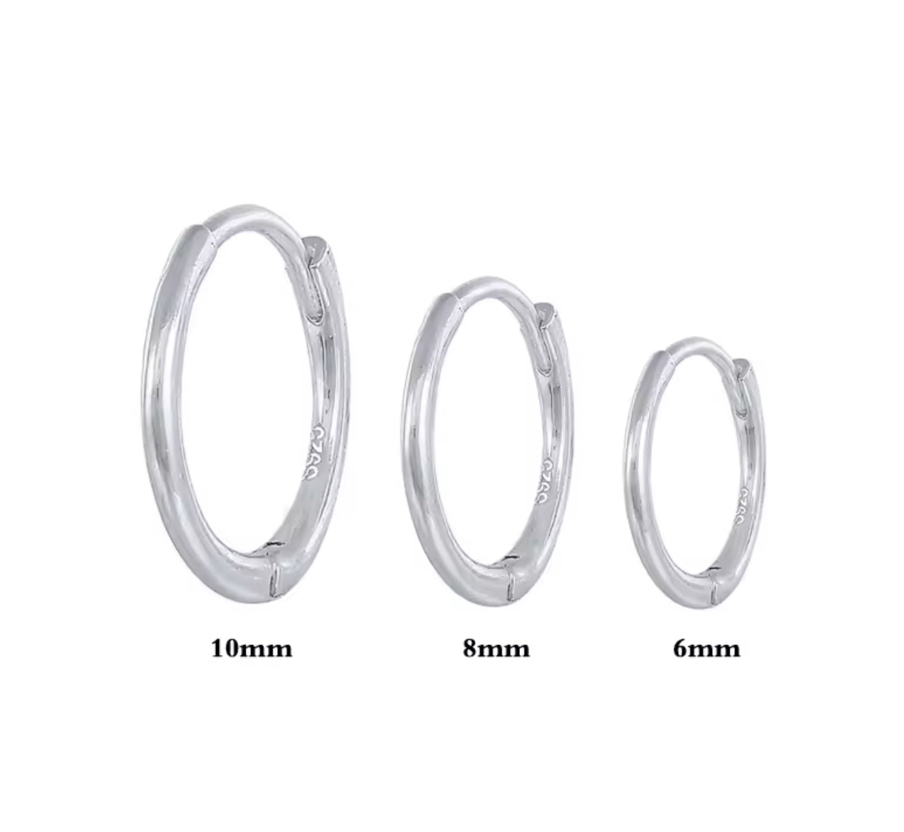 Silver Basic Mini Hoop