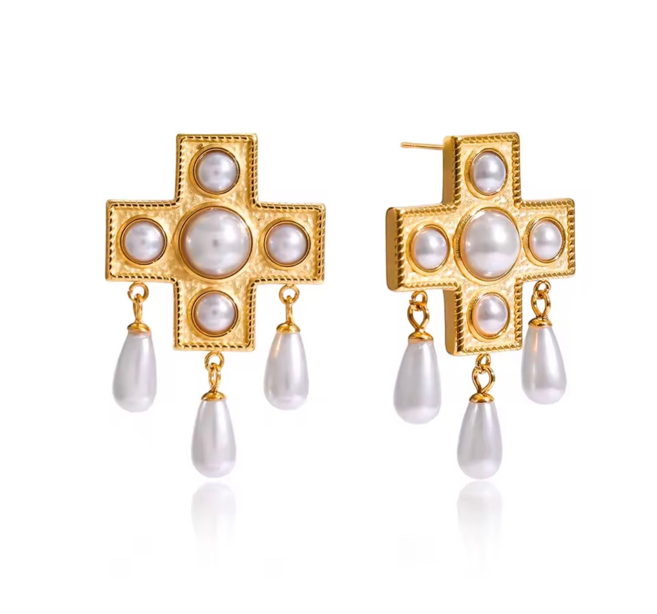 Statement Cross Studs