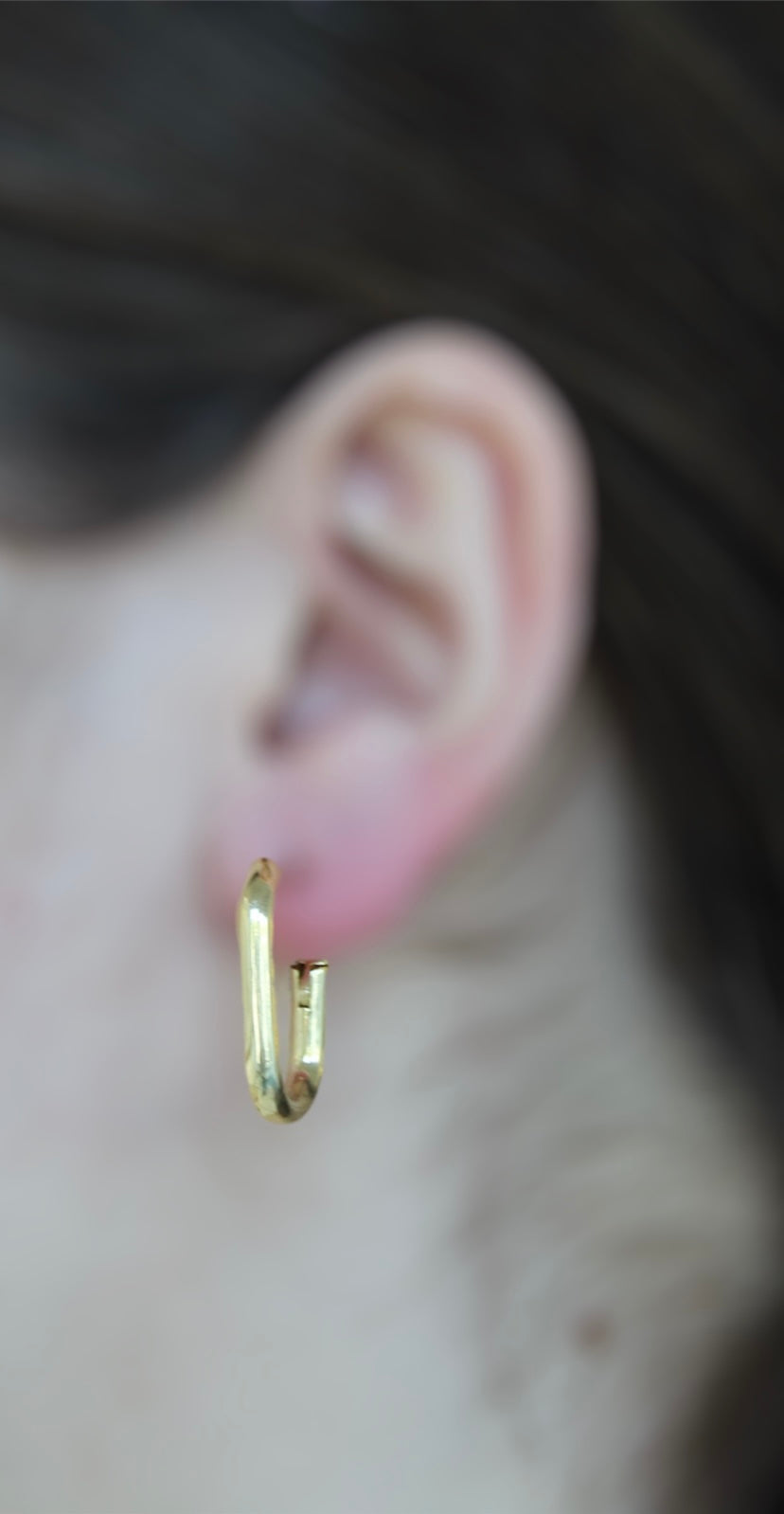 Pearls Square Hoops