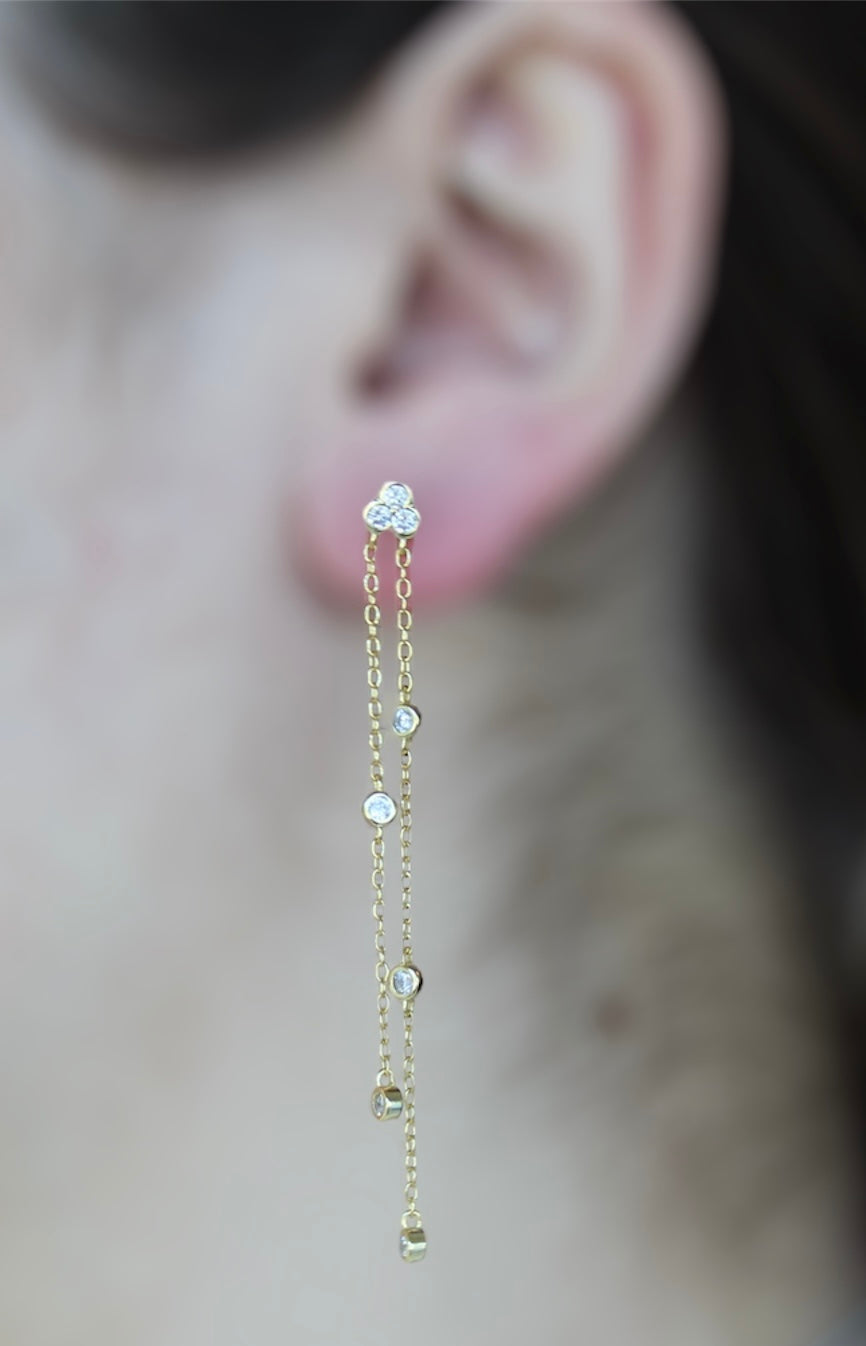 Long Tassels Studs
