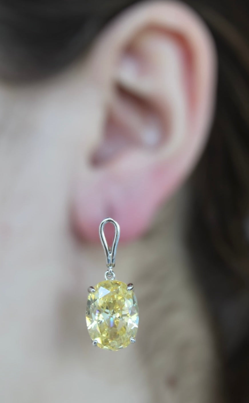 Big Yellow Drop Studs