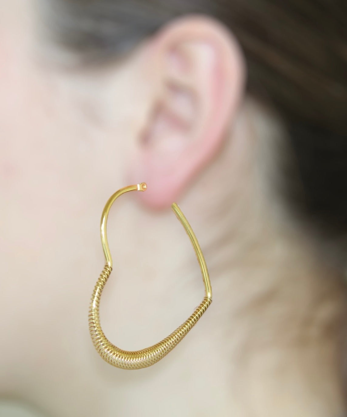 Maxi Heart Hoops