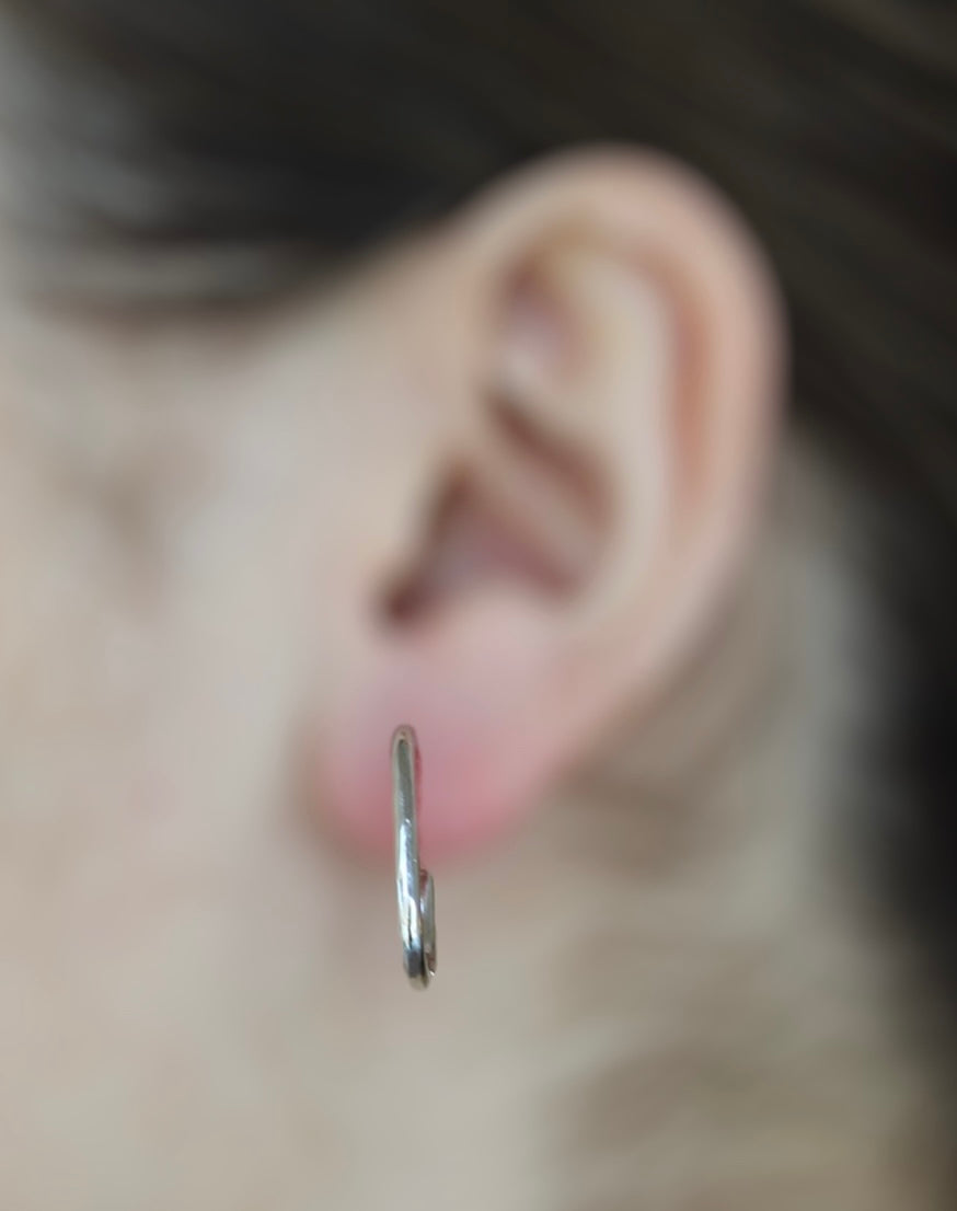 Slim Square Hoops