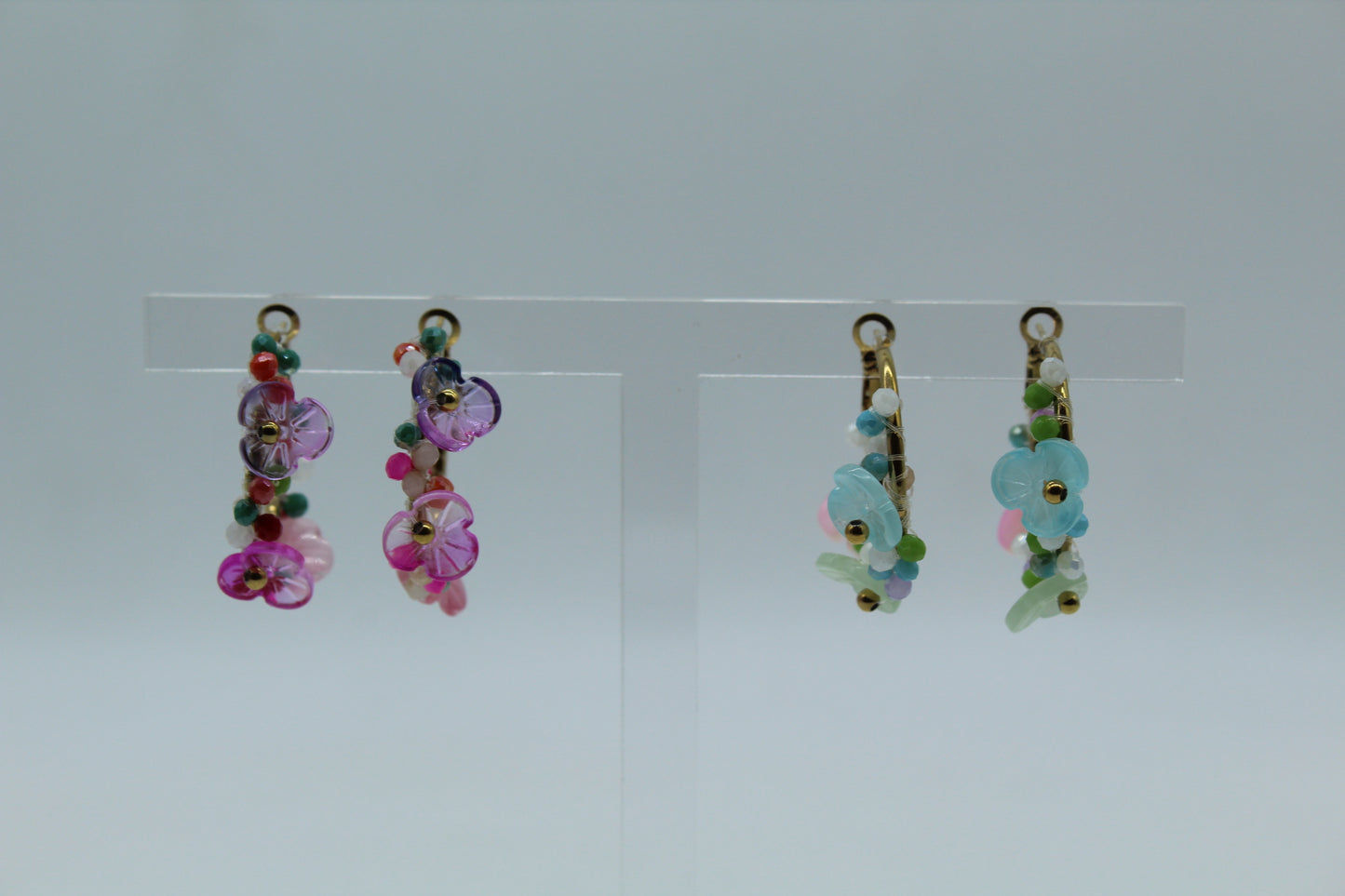 Spring Flower Hoops