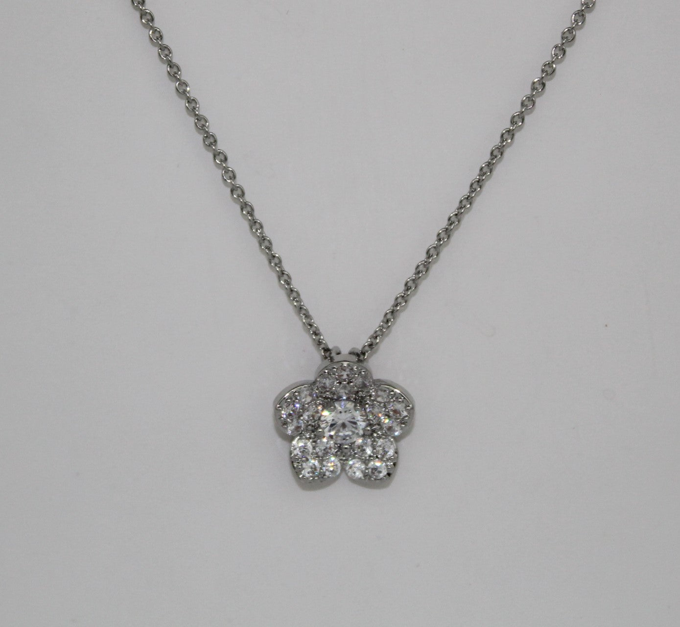 Silver Zirconia Flower