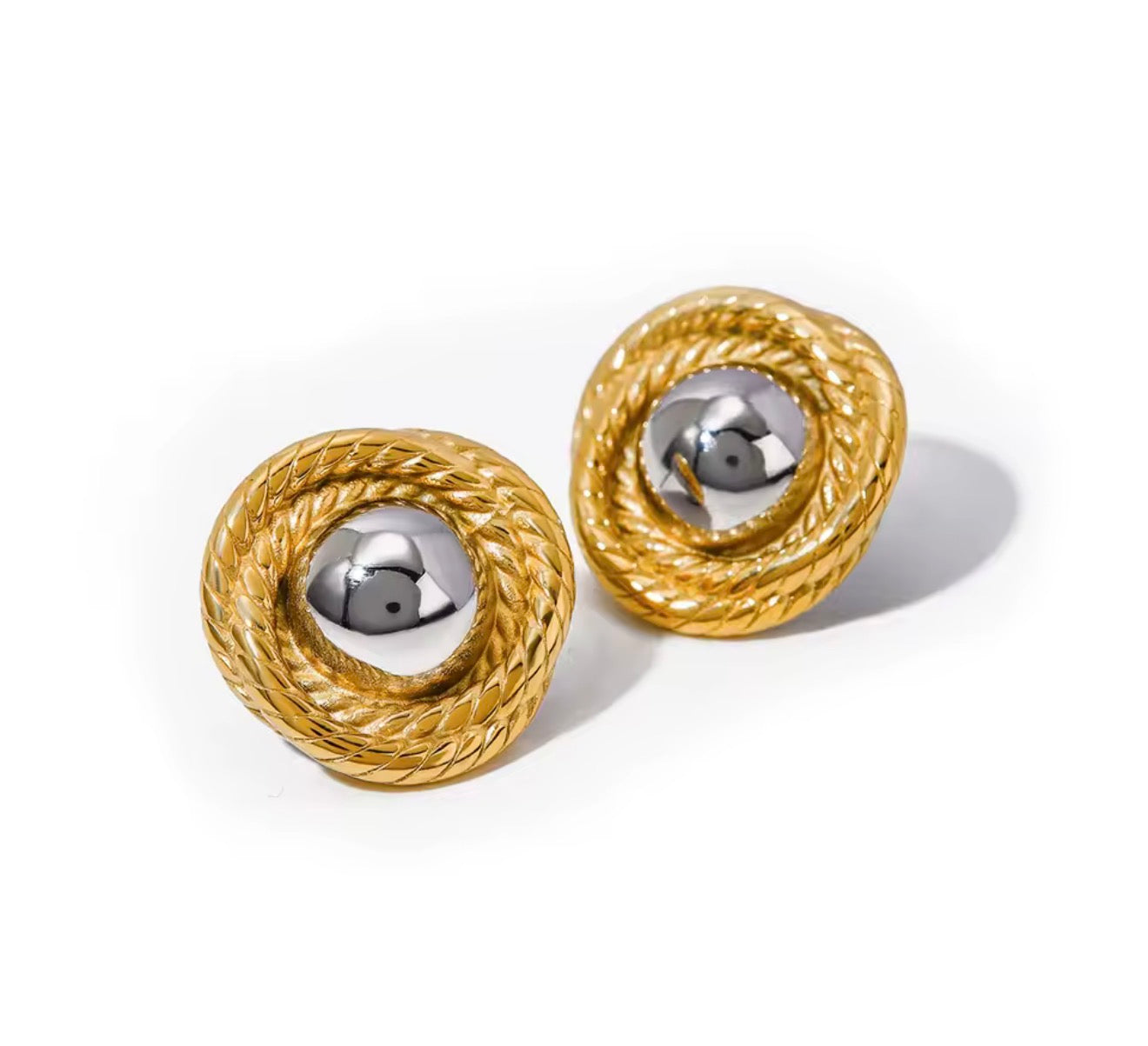 Braided Bicolor Studs