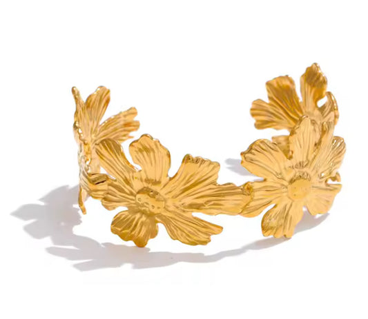 Brazalete Chunky Flores
