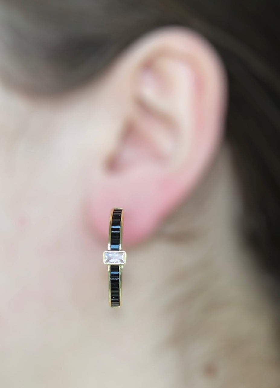Liany Zirconia Half Hoops