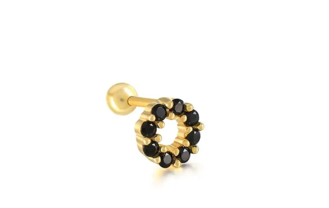 Black Zirconia Circle