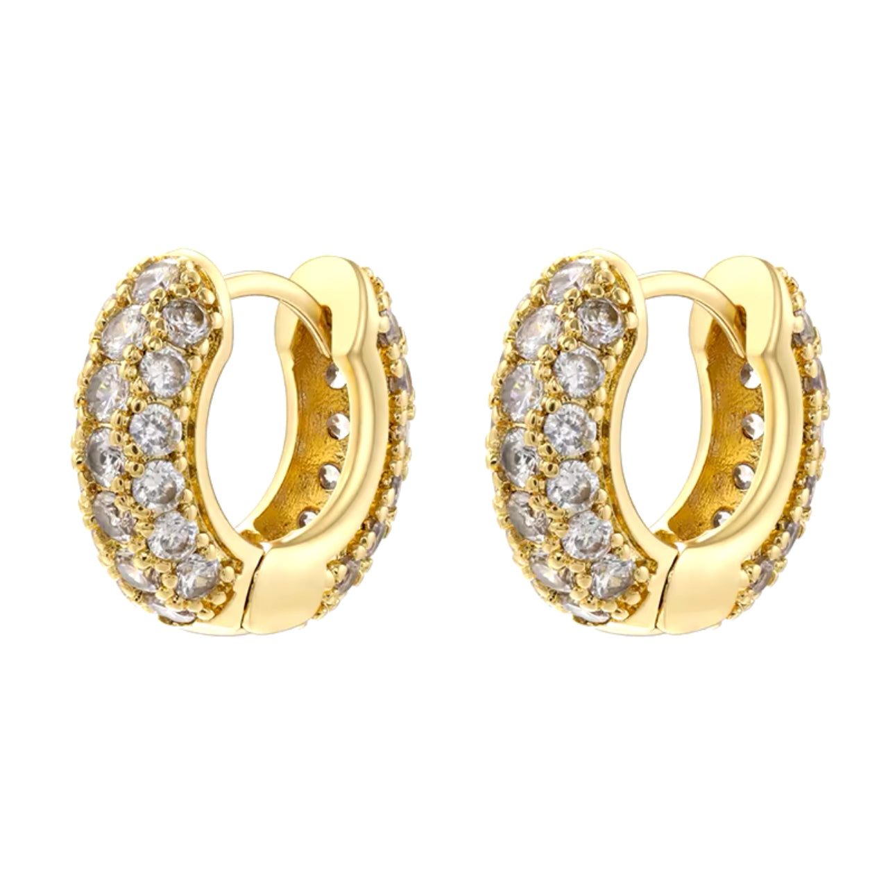 Chunky Zirconia Hoops