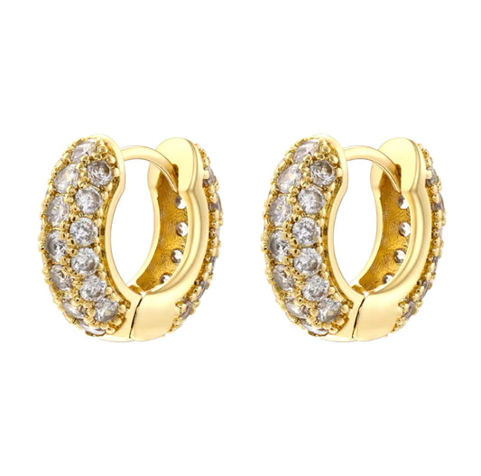 Chunky Zirconia Hoops