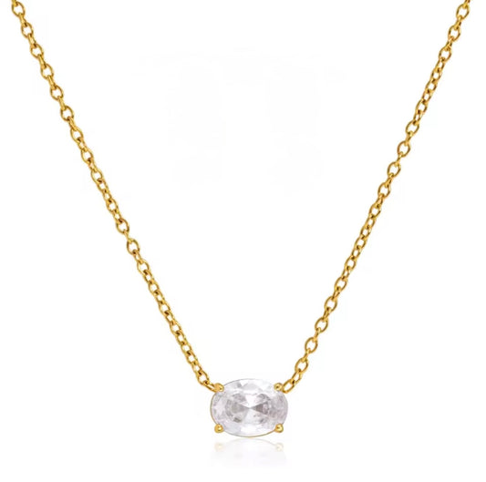 Single Oval Zirconia