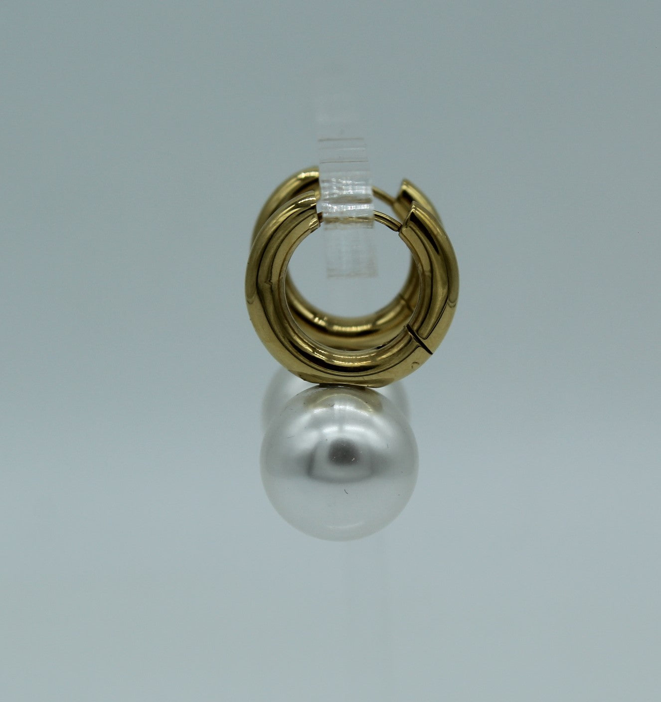 Big Pearl Hoops