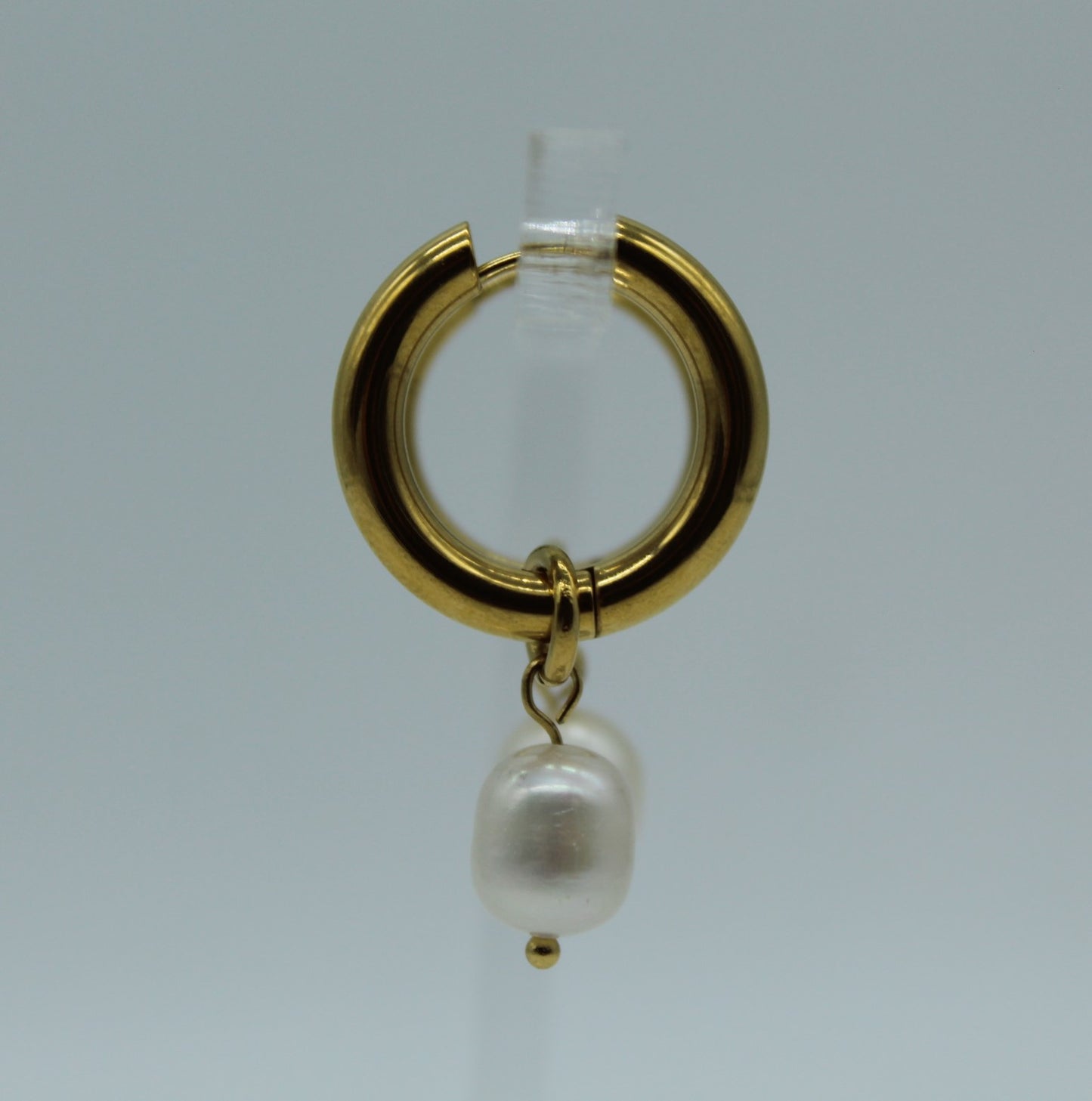 Basic Pearl Hoops